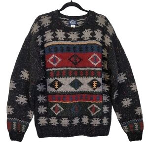 Vintage Woolrich Aztek Patterned Crew Neck Sweater
